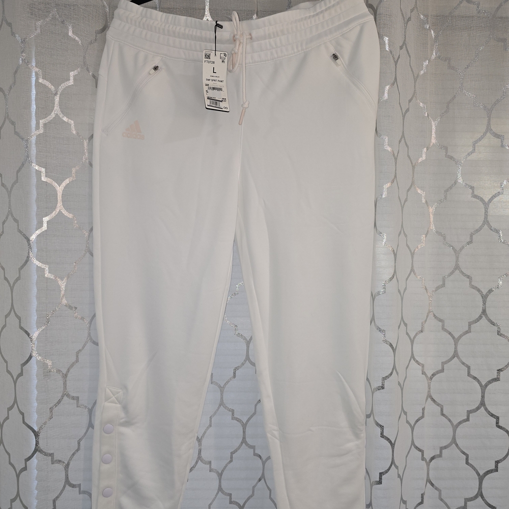 White Track Pants